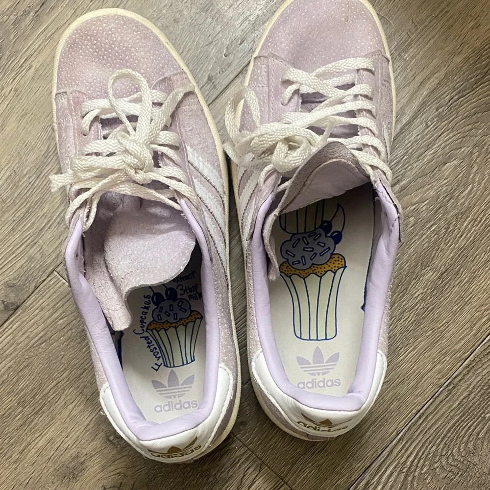 Adidas Frosted Cupcake Lavender suede Sneakers